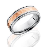 mens-wedding-band-Simsbury-CT-Bill-Selig-Jewelers-LASH-cobalt-chrome-CC7-5FGEW13-14KR2MIL-Hammer-Polish