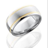 mens-wedding-band-Simsbury-CT-Bill-Selig-Jewelers-LASH-cobalt-chrome-CC9D21W-14KYMIL--Satin-Polish