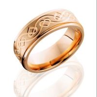 mens-wedding-band-Simsbury-CT-Bill-Selig-Jewelers-LASH-precious-metal-14KR8FGECELTICHEART-Satin-Polish
