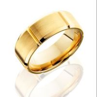 mens-wedding-band-Simsbury-CT-Bill-Selig-Jewelers-LASH-precious-metal-14KY8B6SEG-Satin-Polish