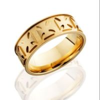 mens-wedding-band-Simsbury-CT-Bill-Selig-Jewelers-LASH-precious-metal-14KY8FMALTESE-Beadblast-Polish