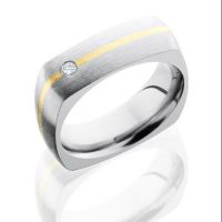 mens-wedding-band-Simsbury-CT-Bill-Selig-Jewelers-LASH-titanium-7DSQ11-14KYDIA07-Satin