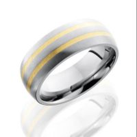 mens-wedding-band-Simsbury-CT-Bill-Selig-Jewelers-LASH-titanium-8D21-14KY-Angle-Satin
