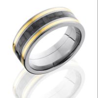 mens-wedding-band-Simsbury-CT-Bill-Selig-Jewelers-LASH-titanium-C8F1321A-14KY-Satin