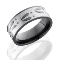 mens-wedding-band-Simsbury-CT-Bill-Selig-Jewelers-LASH-zirconium-Z8F-DEERU-Silver-Sand-Black-Polish