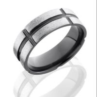 mens-wedding-band-Simsbury-CT-Bill-Selig-Jewelers-LASH-zirconium-Z8F11V5SEG-Black-Polish-Stone-Silver