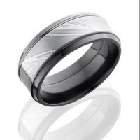 mens-wedding-band-Simsbury-CT-Bill-Selig-Jewelers-LASH-zirconium-Z9B15S-DAMASCUS-Polish