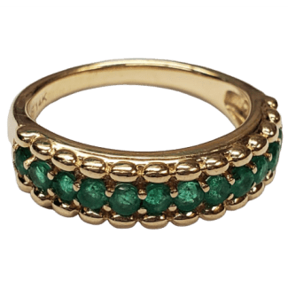 Emerald YG Ring-1266