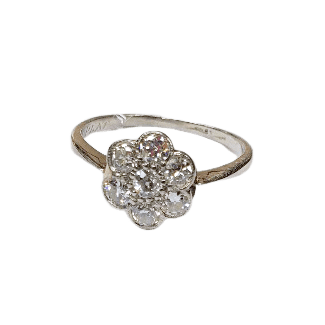 Flower Shape Diamond Ring 1176