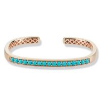 gemstone-bracelet-cirque-Jane-Taylor-cuff-bracelet-rose-gold-turquoise-cabochons