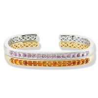 gemstone-bracelet-cirque-Jane-Taylor-cuff-bracelet-yellow-and-white-gold-rose-de-france-amethyst-citrine-rosecuts