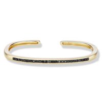 gemstone-bracelet-cirque-Jane-Taylor-cuff-bracelet-yellow-gold-black-spinel