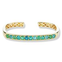 gemstone-bracelet-cirque-Jane-Taylor-cuff-bracelet-yellow-gold-minty-blue-green-tourmaline