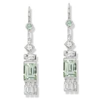 gemstone-earrings-cirque-Jane-Taylor-green-quartz-green-sapphire-white-topaz-tassel-earrings-white-gold