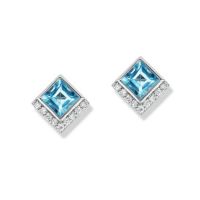 gemstone-earrings-cirque-Jane-Taylor-petite-square-studs-blue-topaz-diamonds-white-gold