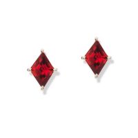 gemstone-earrings-cirque-Jane-Taylor-stud-earring-red-garnet-kites-rose-gold