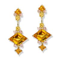 gemstone-earrings-cirque-Jane-Taylor-studs-and-jackets-citrine-orange-and-pink-garnet-yellow-gold