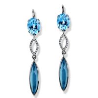 gemstone-earrings-rosebud-Jane-Taylor-E917A-earrings-blue-topaz-diamonds-blue-agate-in-blackened-gold