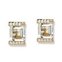 gemstone-earrings-rosebud-Jane-Taylor-E94A-stud-earring-with-square-green-quartz-and-diamonds-in-yellow-gold
