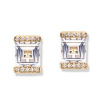 gemstone-earrings-rosebud-Jane-Taylor-E94A-stud-earring-with-square-white-quartz-and-diamonds-in-yellow-gold