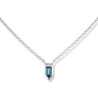 gemstone-necklace-cirque-Jane-Taylor-petite-arrow-necklace-London-blue-topaz-diamonds-white-gold