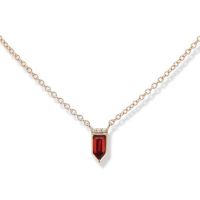 gemstone-necklace-cirque-Jane-Taylor-petite-arrow-necklace-garnet-diamonds-rose-gold