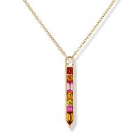 gemstone-necklace-cirque-Jane-Taylor-vertical-arrow-necklace-citrine-pink-tourmaline-yellow-beryl-orange
