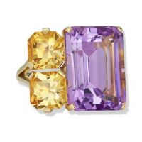 gemstone-ring-cirque-Jane-Taylor-The-Banquine-Ring-large-emerald-cut-lavender-amethyst-fancy