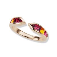 gemstone-ring-cirque-Jane-Taylor-meeting-arrows-ring-red-garnet-pink-tourmaline-and-citrine-rose-gold