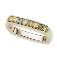 gemstone-ring-cirque-Jane-Taylor-square-ring-with-round-green-and-yellow-sapphires-yellow-gold