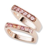 gemstone-ring-cirque-Jane-Taylor-square-rings-with-round-and-square-pink-and-orange-sapphires-rose-gold