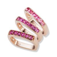 gemstone-ring-cirque-Jane-Taylor-square-rings-with-round-and-square-rhodolite-garnet-pink-tourmaline-rose-gold