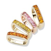 gemstone-ring-cirque-Jane-Taylor-square-rings-with-square-and-round-citrine-yellow-beryl-pink-tourmaline-orange-garnet-yellow-gold