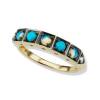 gemstone-ring-cirque-Jane-Taylor-vintage-inspired-band-turquoise-opals-diamonds-yellow-gold