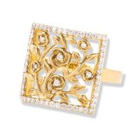 gemstone-ring-rosebud-Jane-Taylor-R916D-square-rosebud-flower-ring-diamonds-yellow-gold