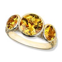 gemstone-ring-rosebud-Jane-Taylor-R920-three-stone-ring-yellow-beryl-yellow-gold