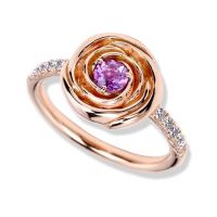 gemstone-ring-rosebud-Jane-Taylor-R926-rosebud-ring-lavender-amethyst-diamonds-rose-gold