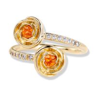 gemstone-ring-rosebud-Jane-Taylor-R926B-rosebud-bypass-ring-mandarin-orange-garnet-diamonds-yellow-gold