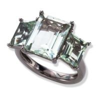 gemstone-ring-rosebud-Jane-Taylor-R92A-three-stone-ring-green-quartz-baguettes-blackened-gold