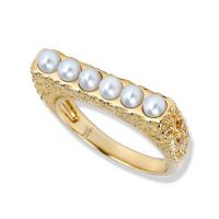 gemstone-ring-rosebud-Jane-Taylor-R95A-ring-pearl-bar-ring-yellow-gold
