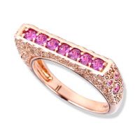 gemstone-ring-rosebud-Jane-Taylor-R95C-ring-pink-sapphires-bar-ring-rose-gold