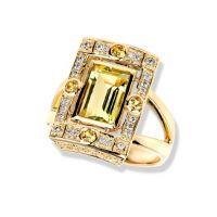 gemstone-ring-rosebud-Jane-Taylor-R98-ring-lemon-quartz-yellow-sapphire-diamonds-yellow-gold